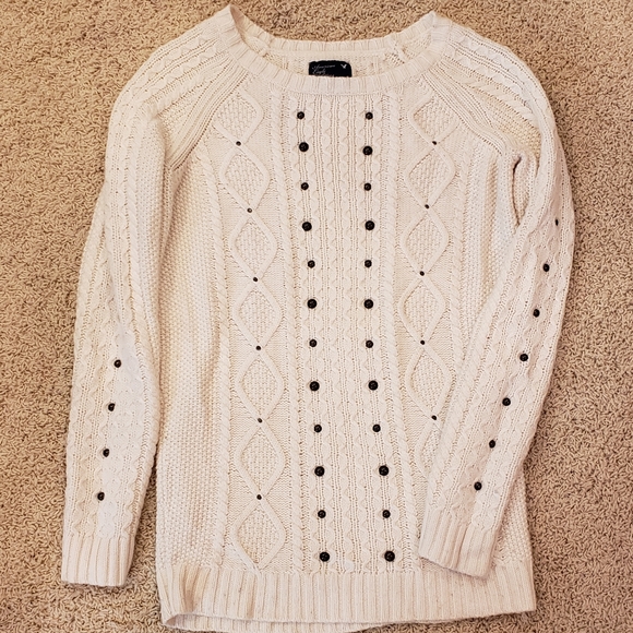 American Eagle Outfitters Sweaters - *3/$15American Eagle offwhite tunic sweater size L